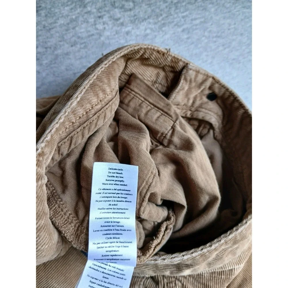Faherty Pants 36x30 Corduroy Organic Cotton Cord Straight Leg Preppy Brown